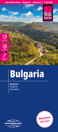 Landkaart Bulgaria/Bulgarien/Bulgarije 1:400.000