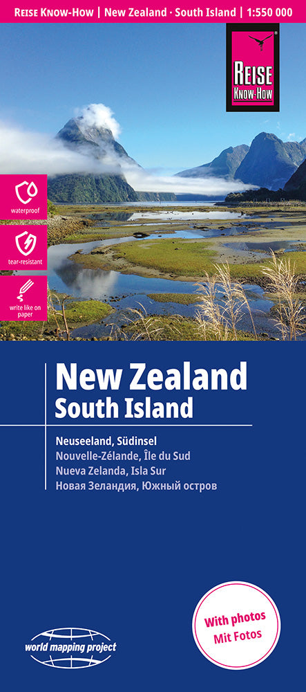 Wegenkaart New Zealand - South Island 1:550.000 4.A 2026
