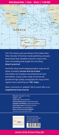 Road map Crete/Crete 1:140,000