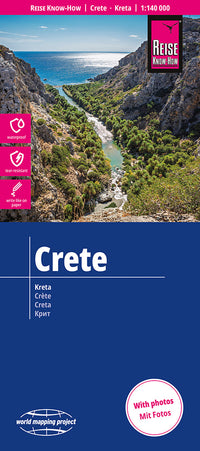 Road map Crete/Crete 1:140,000