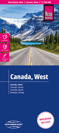 Wegenkaart Canada West 1:1,9m 10.A 2025