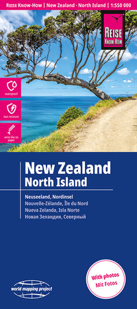 Road map New Zealand - North Island 1:550,000 2.A 2018