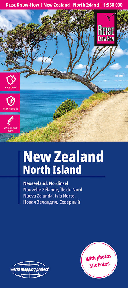 Road map New Zealand - North Island 1:550,000 2.A 2018