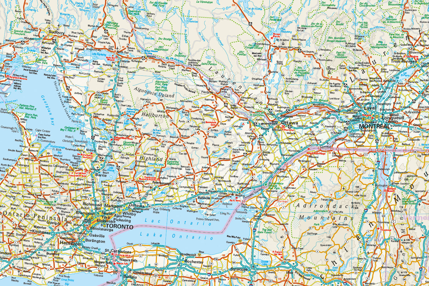 Wegenkaart Canada East 1:1.9 Mio  8.A 2026