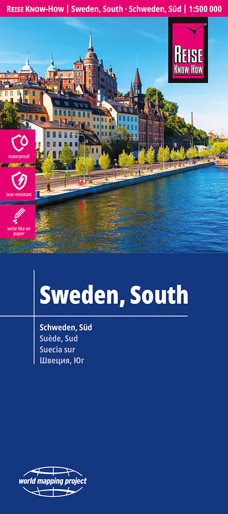 Wegenkaart Sweden - South 1:500.000  6.A 2026