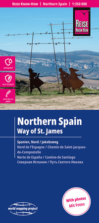 Wegenkaart Northern Spain / Way of St. James 1:350.000 12.A 2026