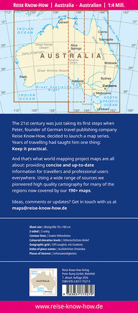 Road map Australia 1:4m 6.A 2018