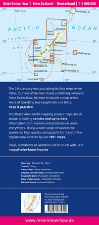 Road map New Zealand/Neuseeland 1:1,000,000 15.A 2019