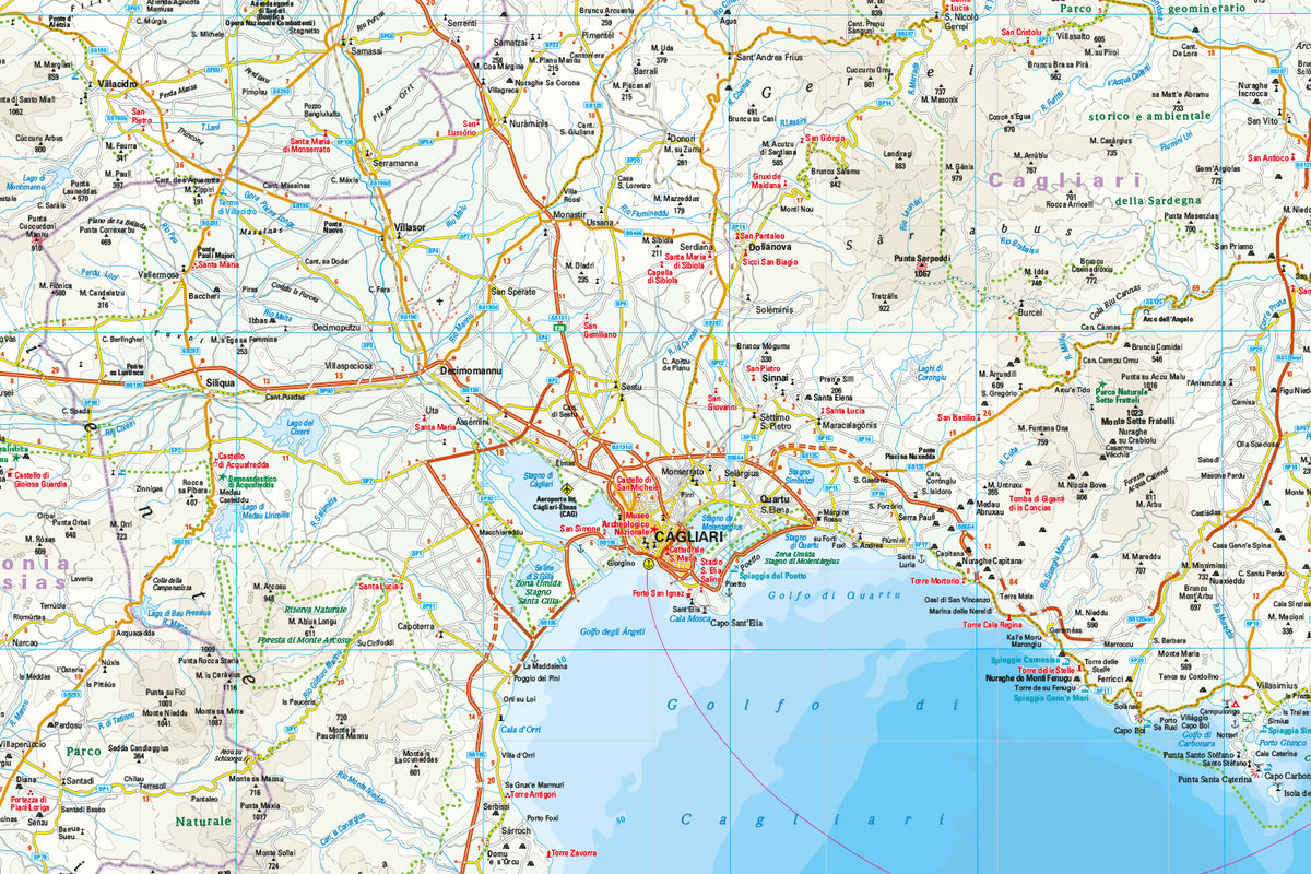 Wegenkaart Sardinia 1:200.000  10.A 2026