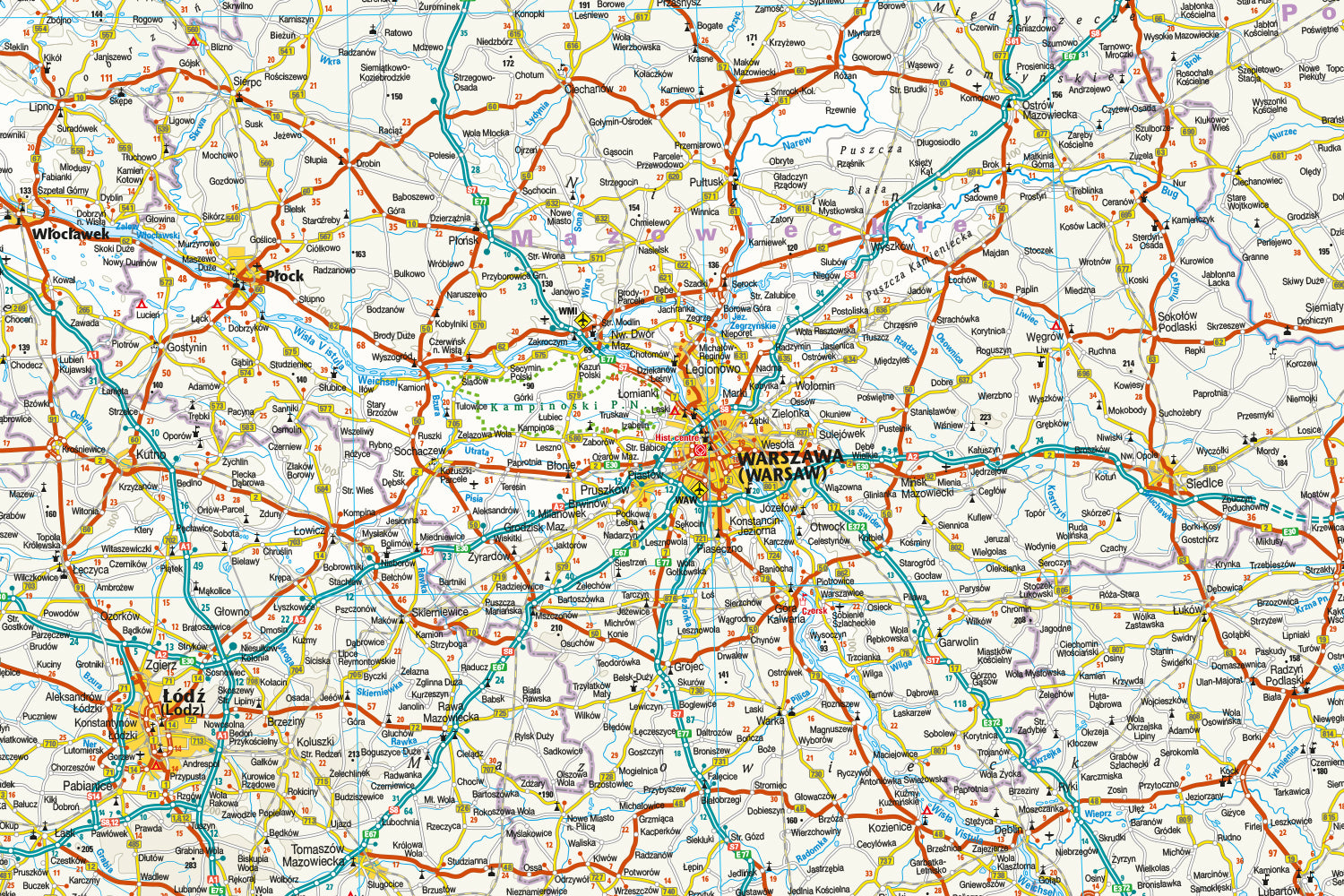 Wegenkaart Poland/Polen 1:850.000 5.A 2026