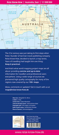 Map Australia-East/Australien-Ost 1:1 800,000 9.A 2019