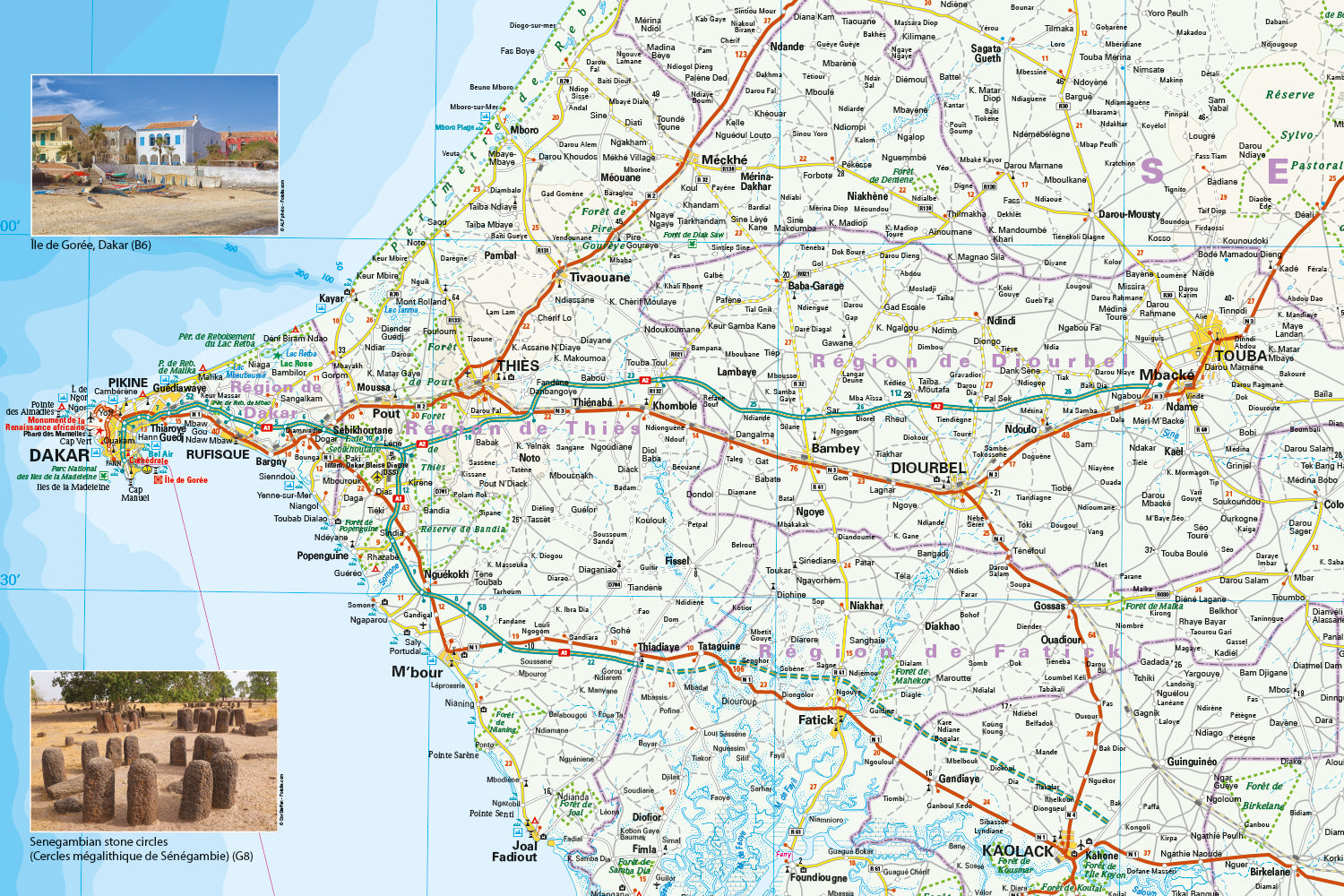 Landkaart Senegal & Gambia 1:550.000  7.A 2026