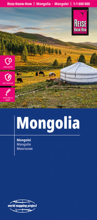 Landkaart Mongolia-Mongolei 1:1,6m  10.A 2026