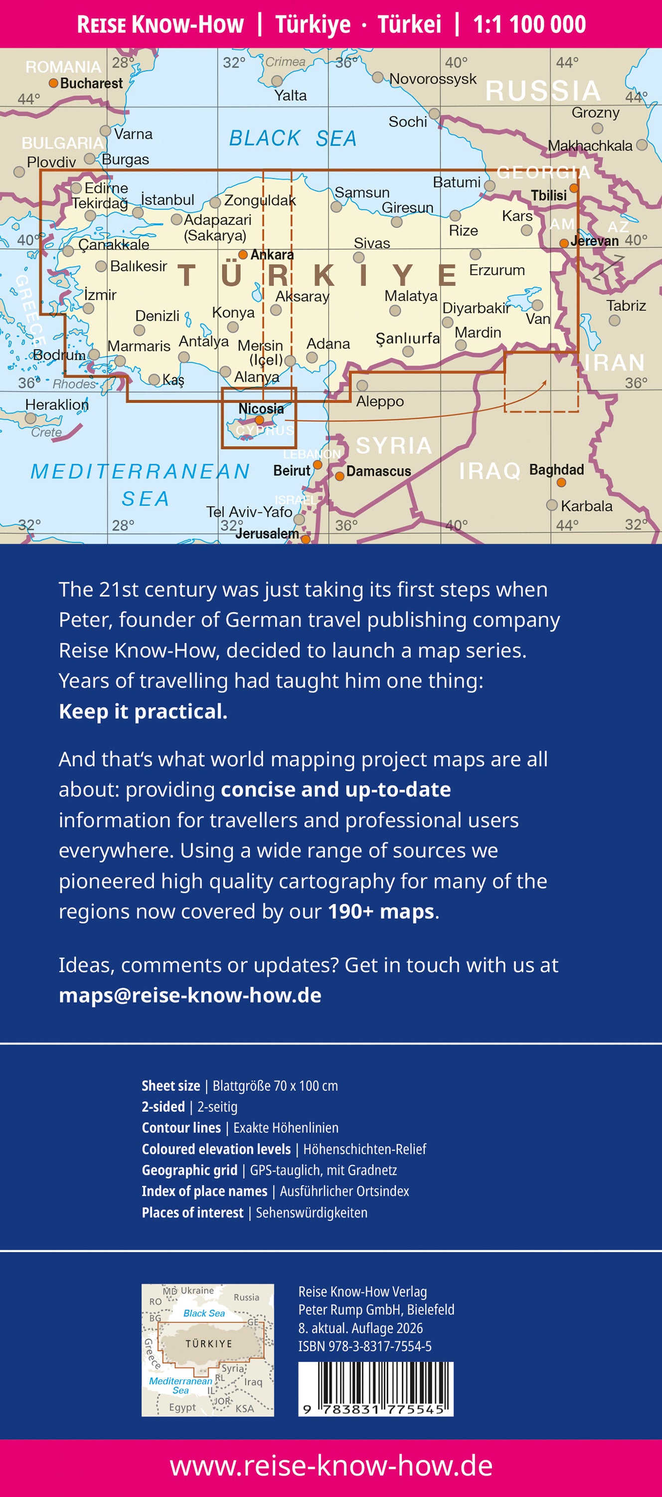 Road map LK Türkei 1:1.1 Mio 6.A 2019