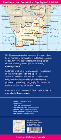 Wegenkaart South Africa - Cape Region 1:500.000 8.A 2026