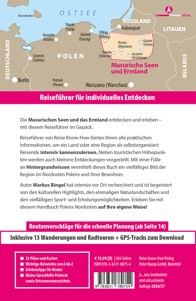 Reisgids Masurische Seen & Ermland 2.A 2026