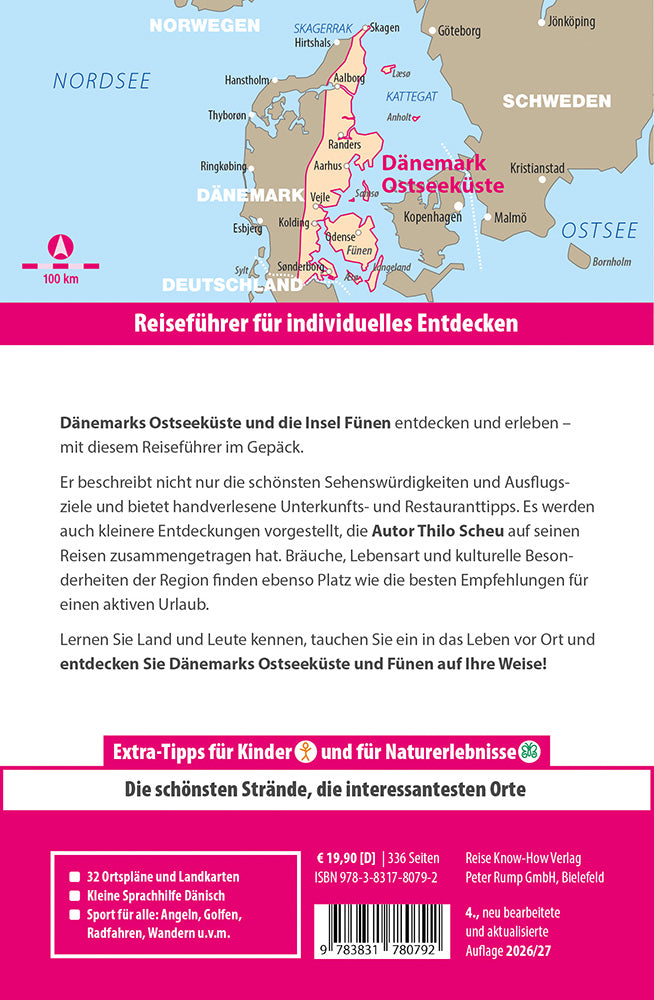 Reisgids Dänemark - Ostseeküste und Fünen 4.A 2026