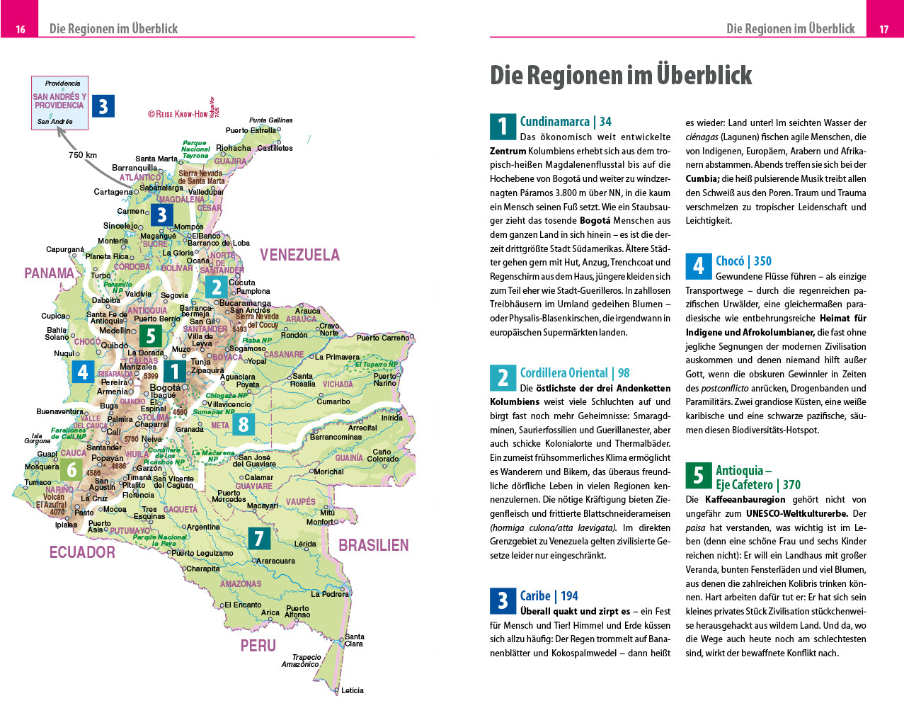 Travel guide Kolumbien 5.A 2018