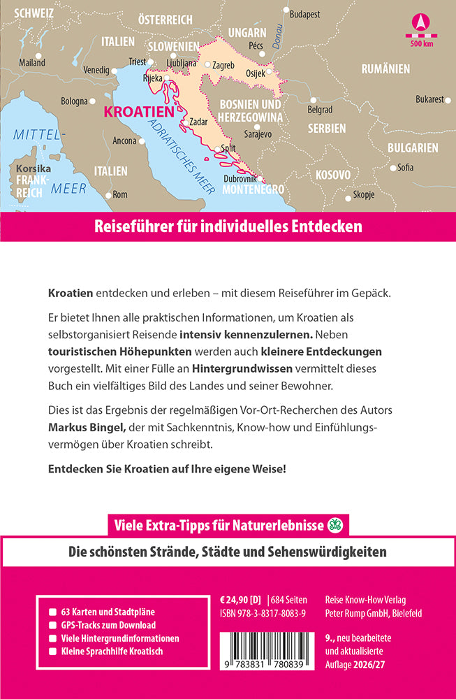 Reisgids Kroatien 9.A 2026