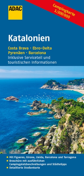 adac camping card kostenlos ADAC Camping Card Katalonia 1:300,000 – Willems Adventure
