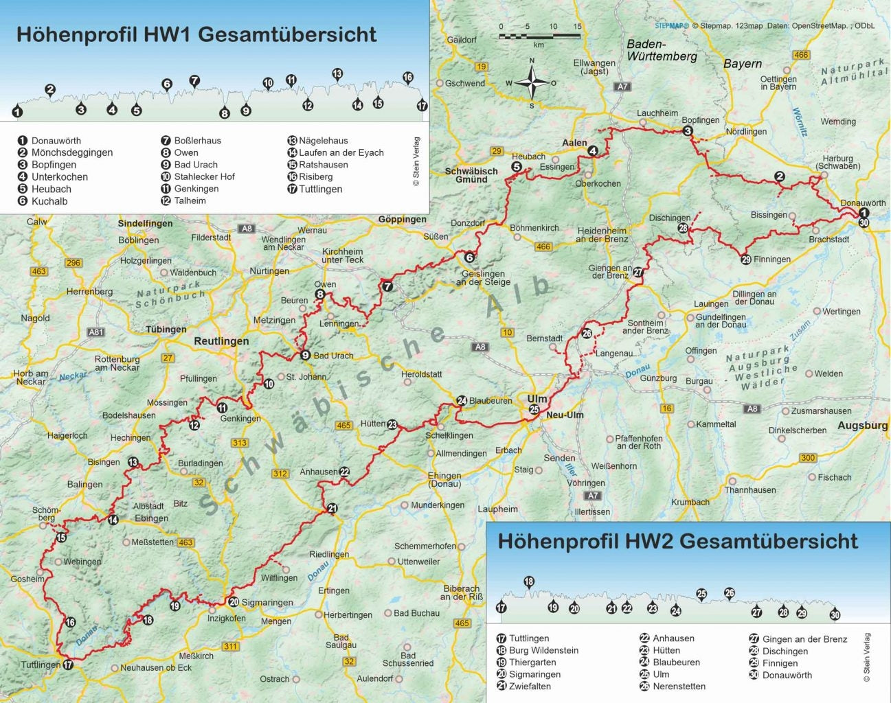 Wandelgids Albsteig (HW1) / AlbsÃ¼drandweg (HW2) (119)
