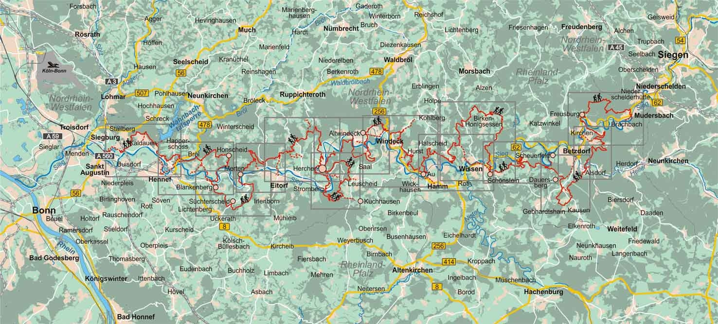 Wandelgids Natursteig Sieg (303) 1.A 2015