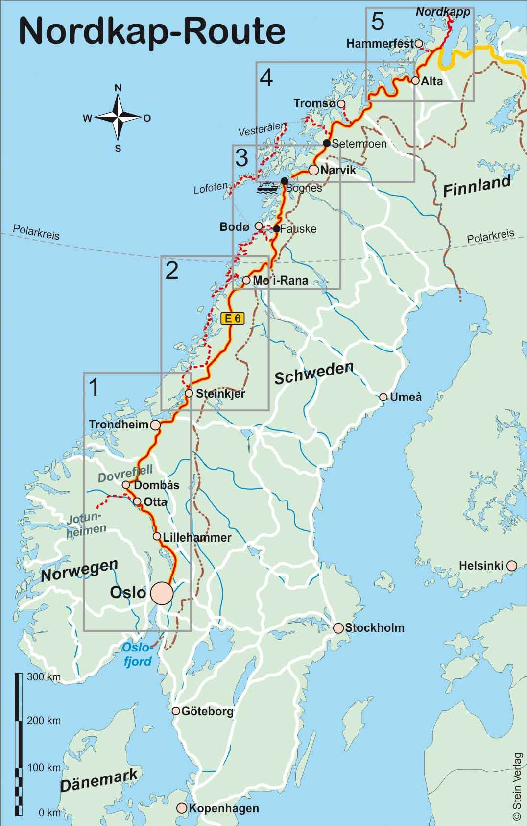 Camper guide Norway: Nordkap-Route (95) 6.A 2014