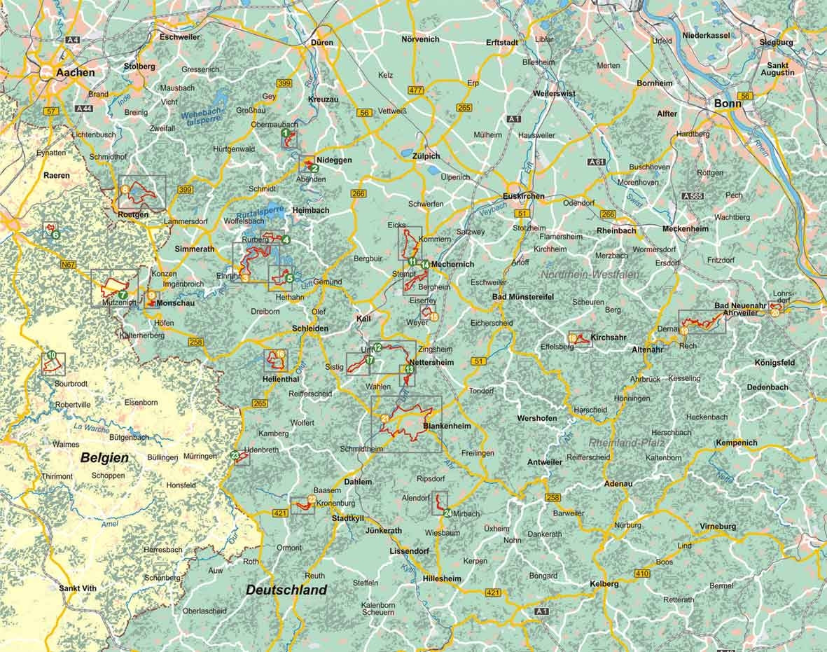 Hiking guide Eifel Nord - 24 Wanderungen (340)