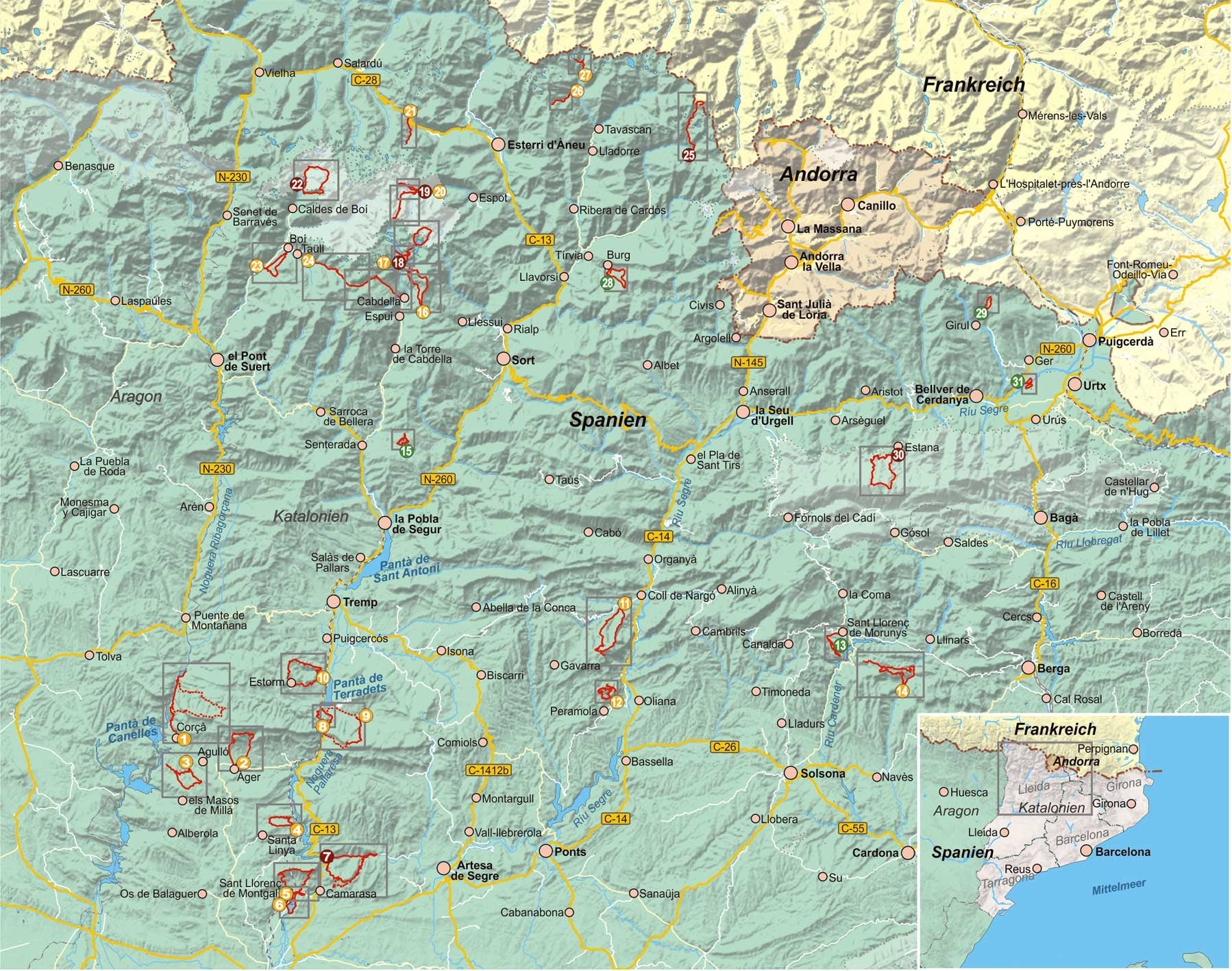 Wandelgids Katalonien - 31 Wanderungen (350) 1.A 2018