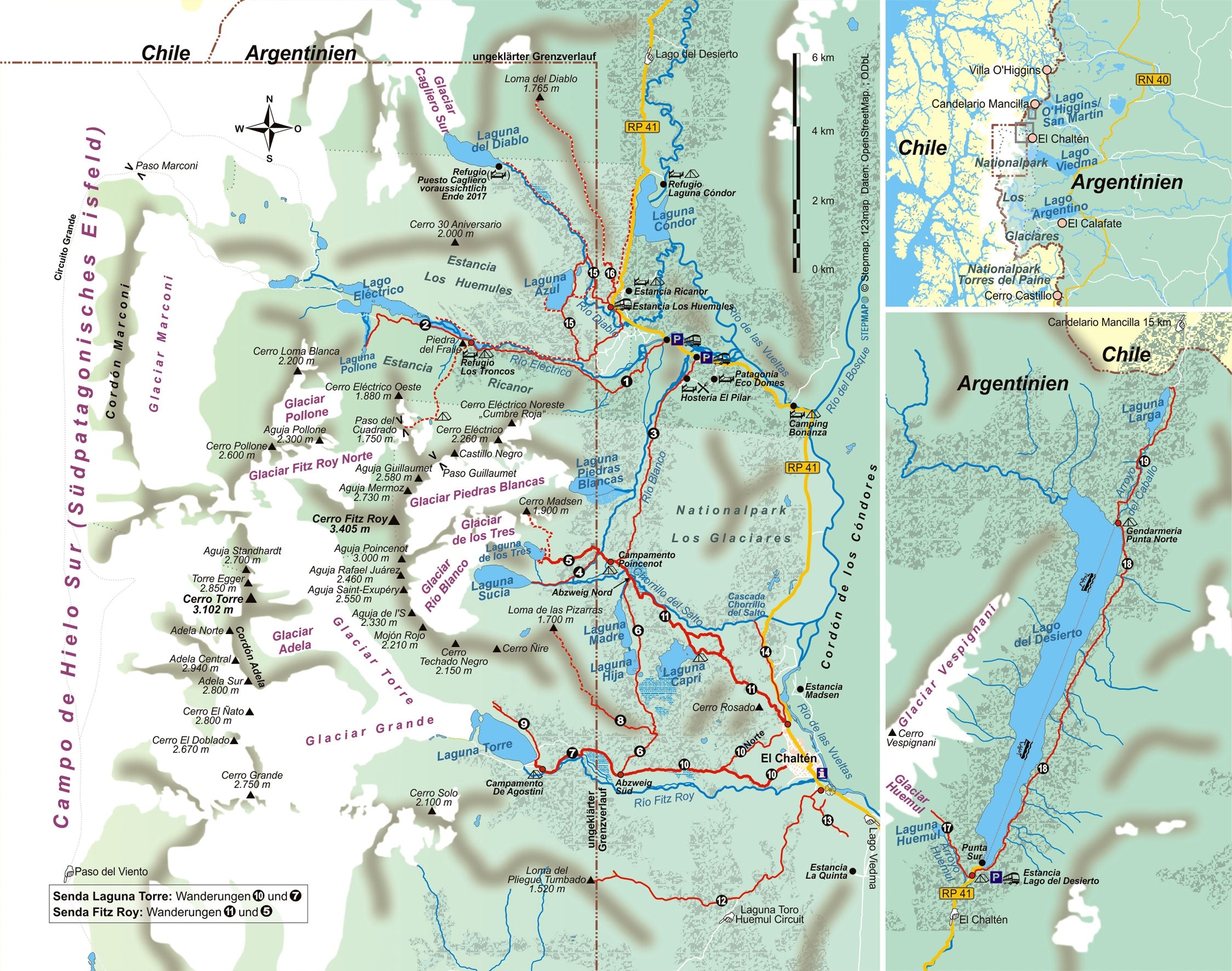 Wandelgids Patagonien: Fitz Roy & Cerro Torre (223) 2.A 2017