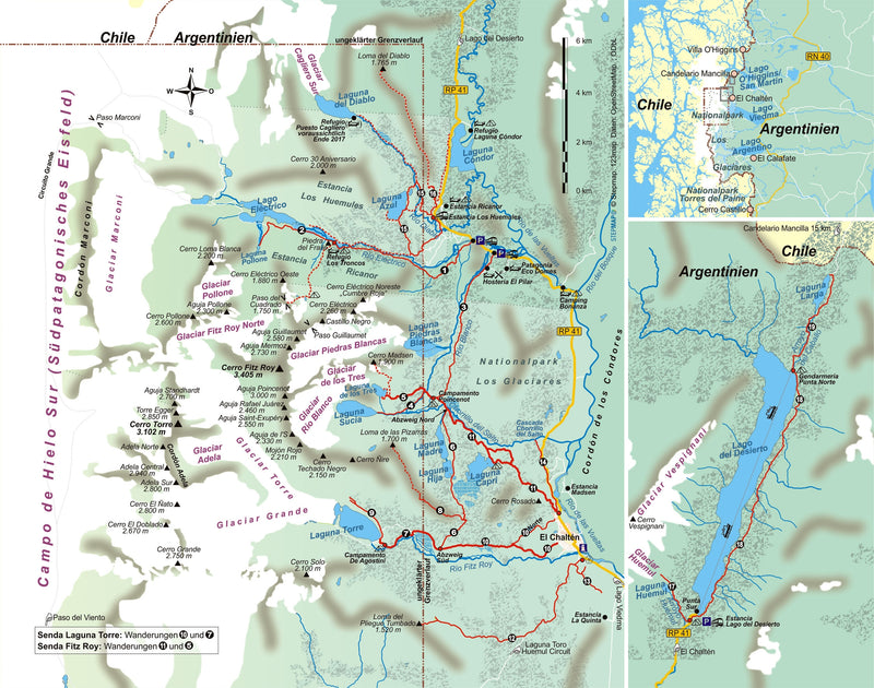 Patagonian walking guide: Fitz Roy &amp; Cerro Torre (223) 2.A 2017