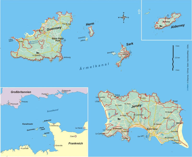 Wandelgids England: Kanalinseln - 32 Wanderungen (403) 1.A 2019