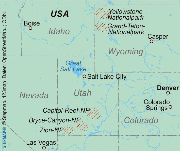 USA National Parks II - 25 unvergessliche Wanderungen in Utah und Wyoming (416)