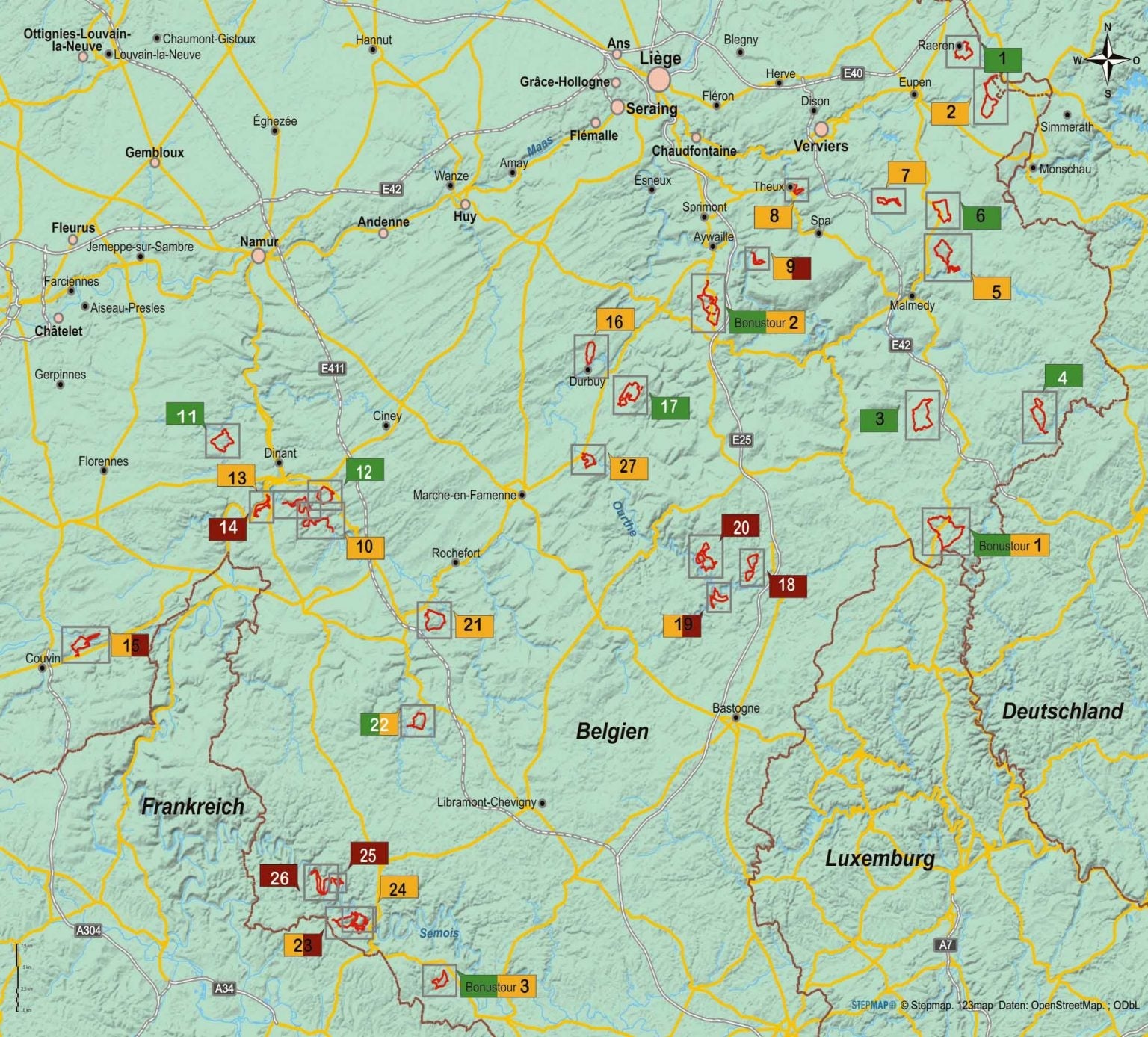 Wandelgids Belgien: Belgische Ardennen (436)
