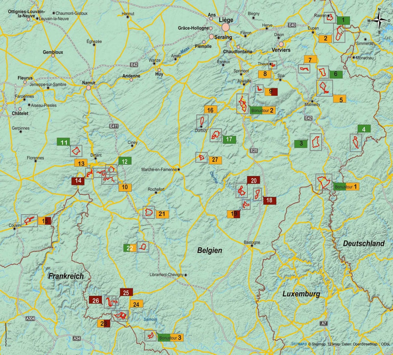 Wandelgids Belgien: Belgische Ardennen (436)
