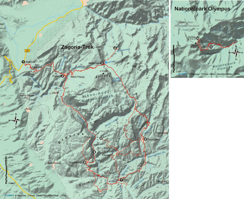 Hiking guide to Griechenland: Zagoria-Trek (442)