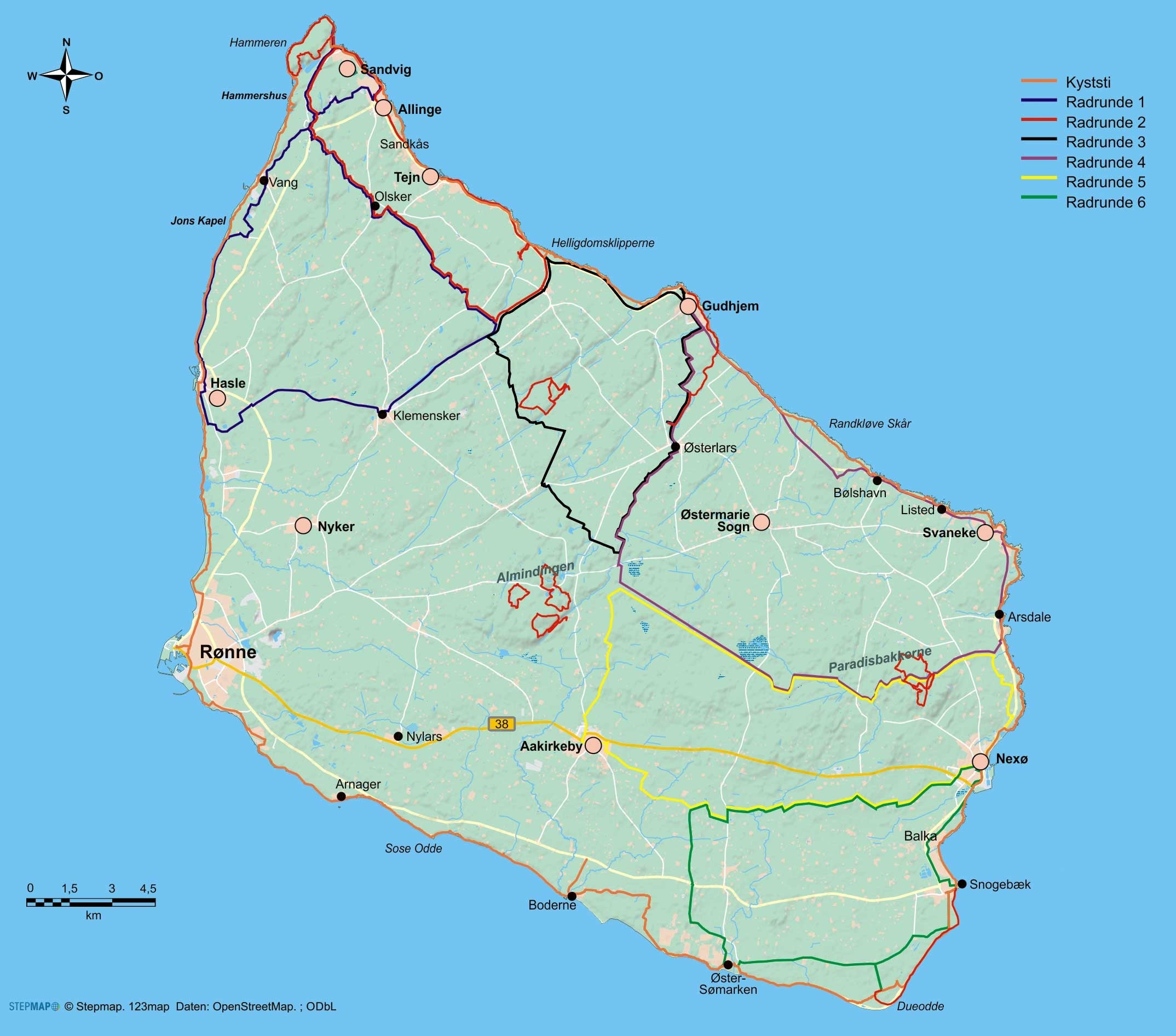 Hiking and cycling guide Dänemark: Bornholm (145)