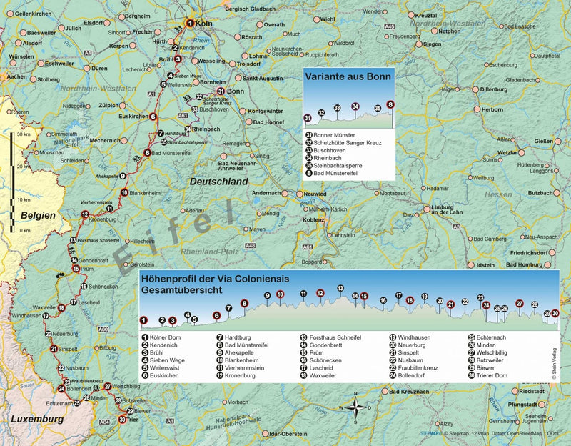 Wandelgids Duitsland: Jakobsweg via Coloniensis von Köln nach Trier (241)