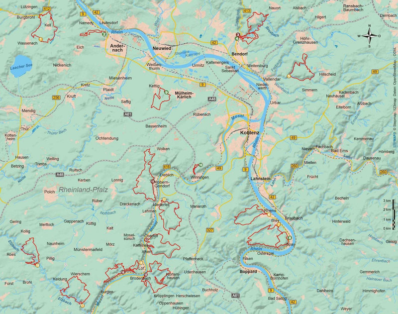 Wandelgids Deutschland: Traumpfade 18 Wanderungen an Rhein und Mosel  (456) 1.A 2020