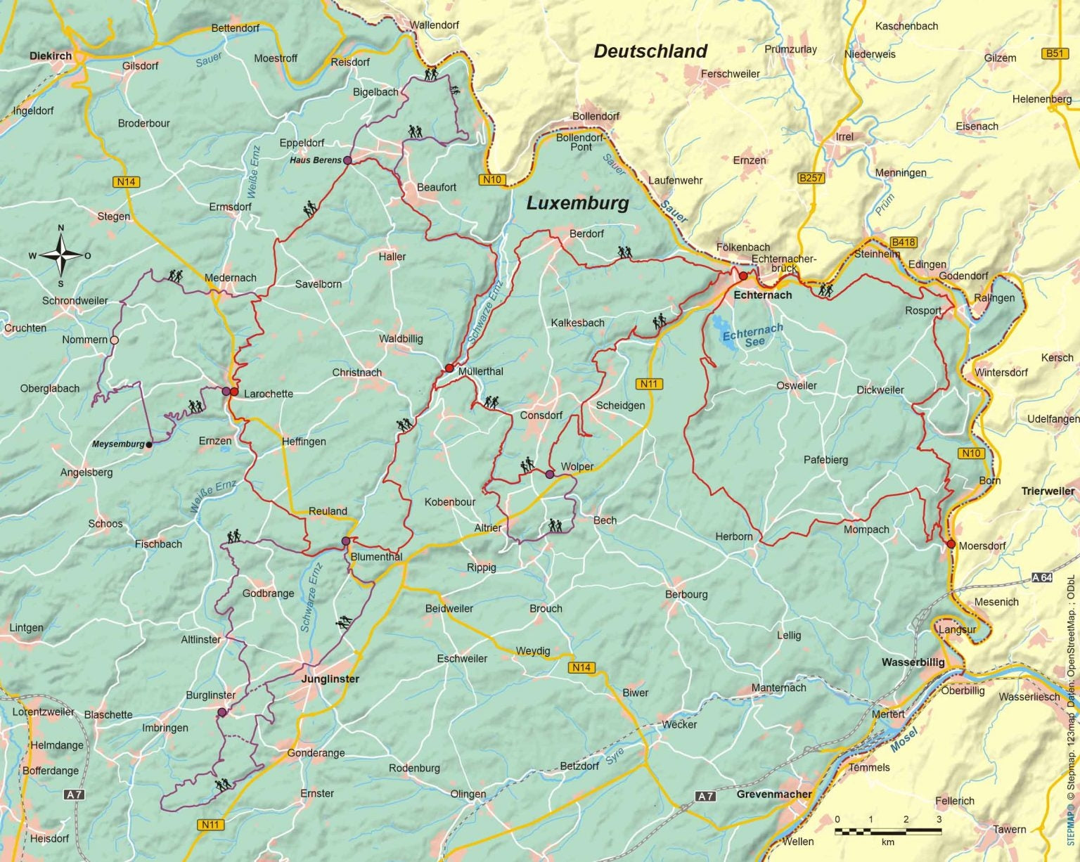 Wandelgids Luxemburg: Mullerthal Trail (266)