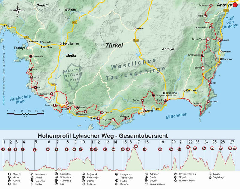 Hiking guide Türkei: Lykischer Weg von Fethiye nach Antalya (171)