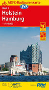 Cycling map ADFC Radtourenkarte 2 Holstein - Hamburg 1:150,000 (2018)