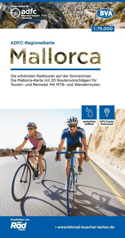 Cycling map BVA-ADFC Regionalkarte Mallorca 1:75,000 (1.A 2018)