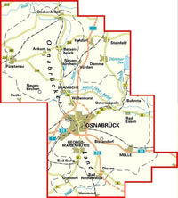 Bicycle map BVA-ADFC Radwanderkarte Osnabrückerland 1:60,000 (6.A 2018)