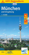 Cycling map ADFC Regionalkarte Munchen und Umgebung 1:75,000 (2019)