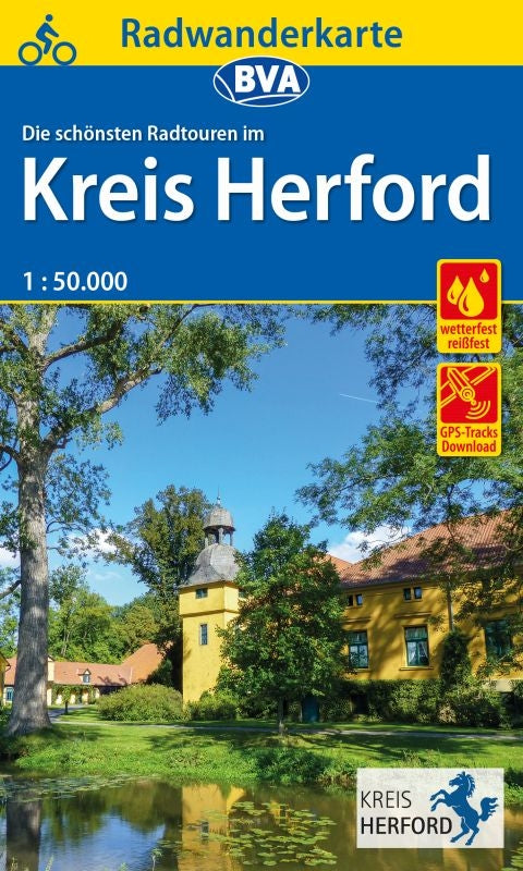 Bicycle map BVA Radwanderkarte Kreis Herford 1:50,000 (2019)