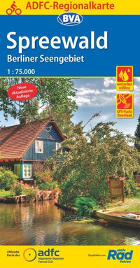 BVA-ADFC Regionalkarte Spreewald/Berliner Seengebiet 1:75,000 4.A 2019