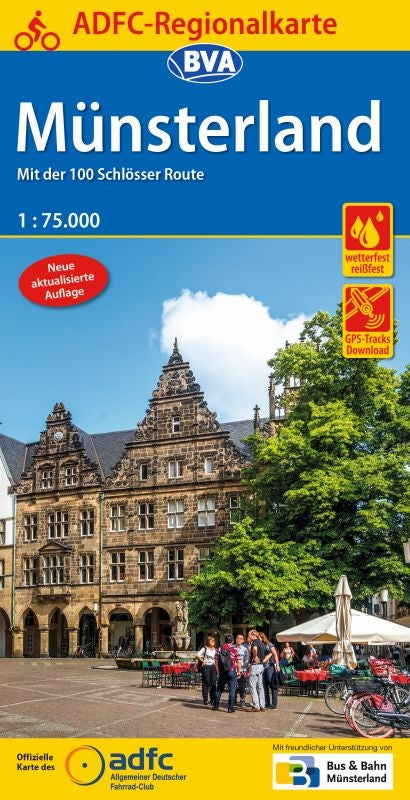 ADFC Regionalkarte Münsterland 1:75.000 (10.A 2019)