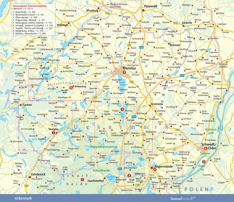 Travel guide Barnim Uckermark - around the Nordosten Brandenburgs