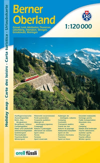 Urlaubskarte Bernese Oberland 1:120,000